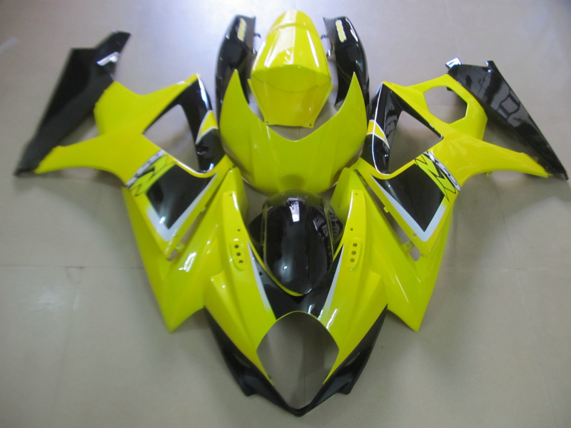 

Motorcycle Fairing kit for Suzuki GSXR1000 07 08 yellow black fairings set GSXR1000 2007 2008 OT07, Same as picture