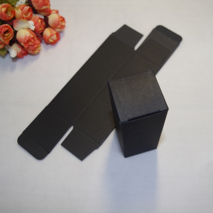 

limited tubetes 100pcs lot 2x2x7 1cm brown white black paper box for lipstick perfume sprays sample bottle packing storage protective