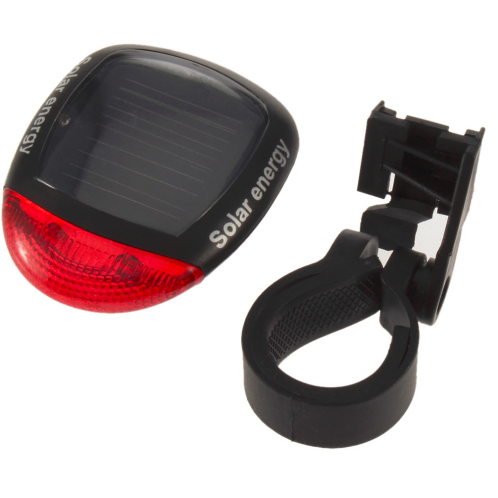 Solar Power DEL Vélo Feu Arrière Vélo Feux Arrière Feu Arrière Clignotant Lampe Rouge