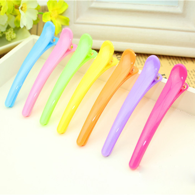 

Wholesale- 10Pcs Women's Hair Cutting Clip Mixed Color Style Hairdresser Hairpins Hair Styling Tools Barrette Hair Accessorie For Salon