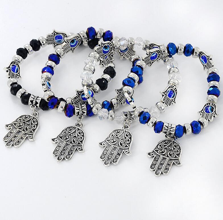 

Good A++ Hand of the devil's eyes beaded bracelet popular wild bracelet hot FB358 mix order 20 pieces a lot Charm Bracelets