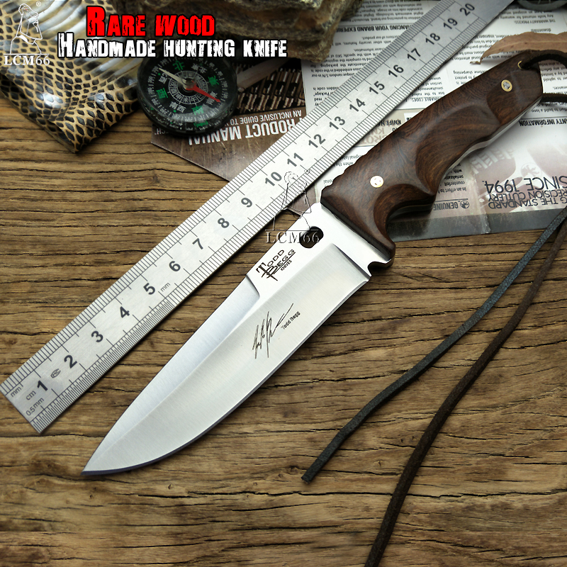 

hunting knife Tactical Small Fixed Knives,Copper Ebony handle Survival Knife,Cold tool steel Camping Portable knife cs Handmade knife