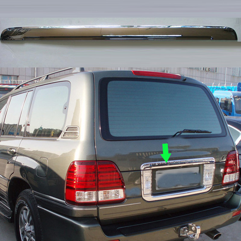 1 pièces pour Lexus LX470 2003-07 voiture Auto arrière licence ABS queue porte garniture cadre DEC L
