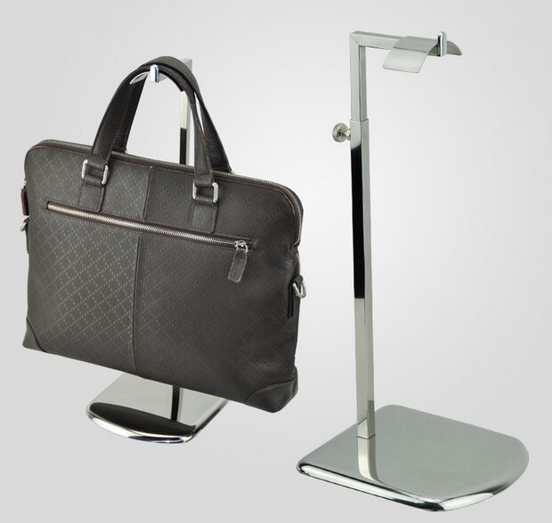 

Big base stainess steel Women bags handbag display stand holder high quality adjustable wig purse tie jewelry display rack colthing props
