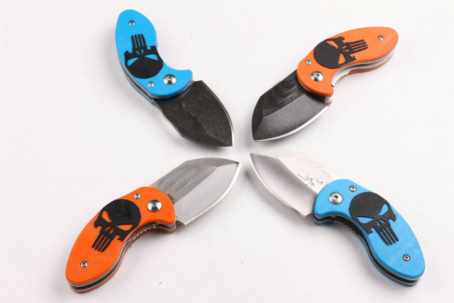 

Newest Mantis Shootey Skull Pocket Folding Knife 440A G10 CNC LITTLE TINY Jack Tactical Camping Hunting Survival Knife Utility EDC Gift Tool