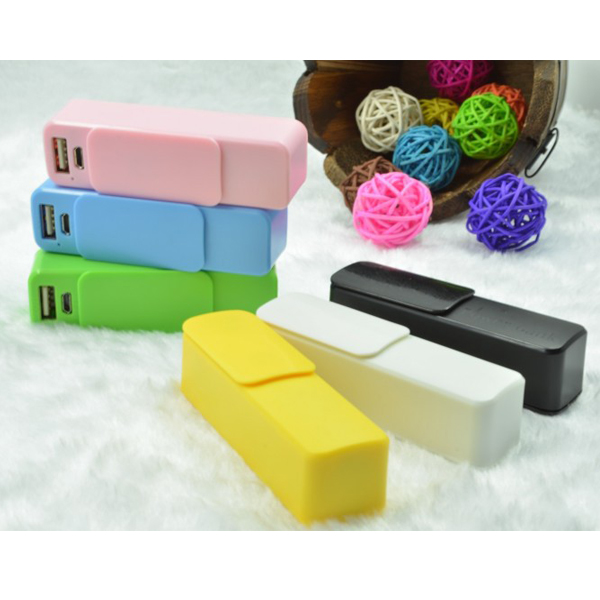 

6 colors, 2600MAH portable mini slide lid perfume mobile power, push pull type key buckle,easy to carry