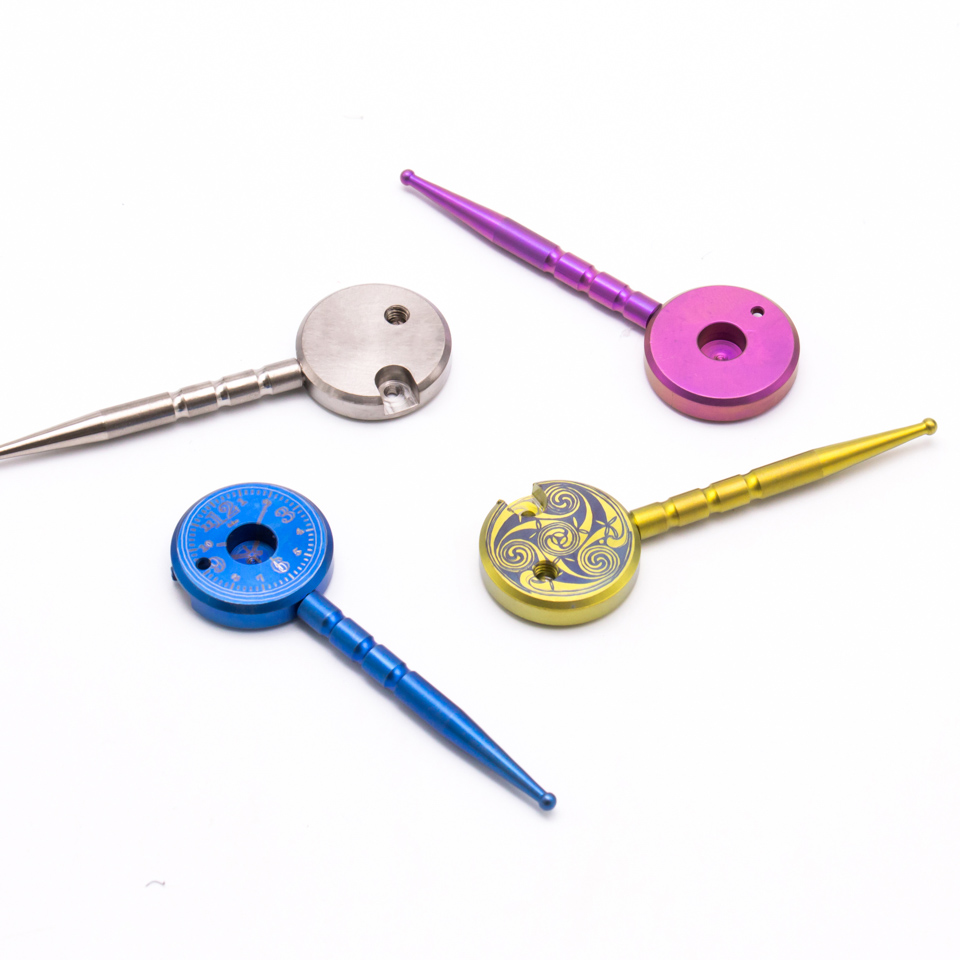 

Titanium carb cap for Domeless Titanium nails quartz banger titaniumTi Nail 10mm 14mm 18.8mm Male Female Grade 2 Ceramic Nails glass bong