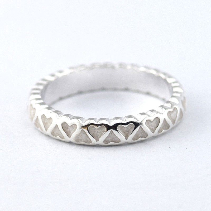 

Ring heart enamel S925 Sterling Silver fits original style bracelet and charms jewellery for women 190975EN23 H9