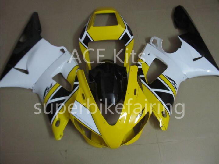 

3Gifts New Hot sales bike Fairings Kits For YAMAHA YZF-R1 1998 1999 R1 98 99 YZF1000 Cool Yellow White SX16