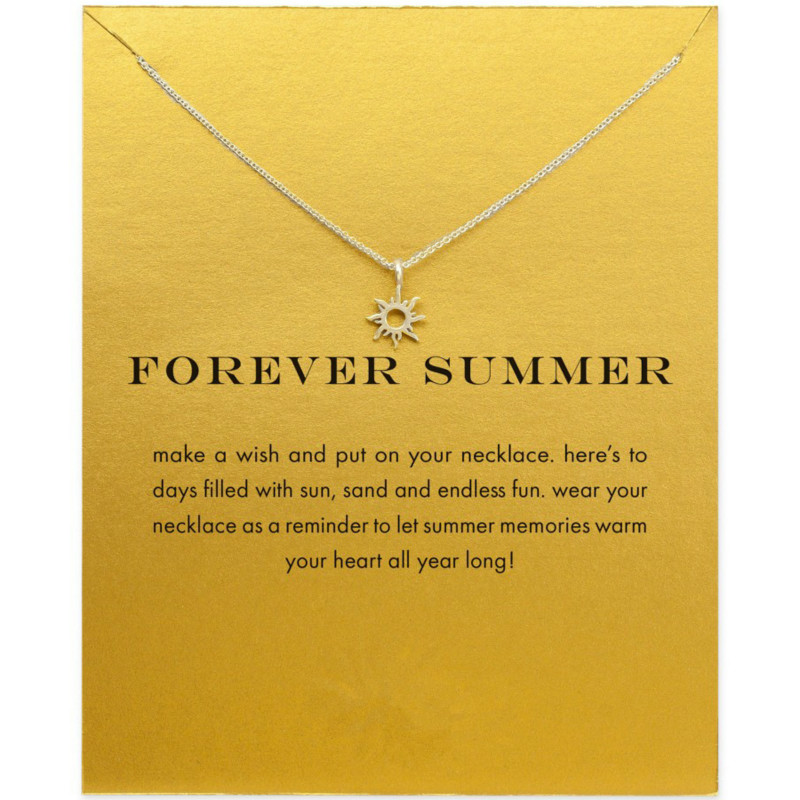 

Gold Silver Sun Rays Pendant Necklaces for Women and Girls Necklaces & Pendants With Card Fashion Jewellery