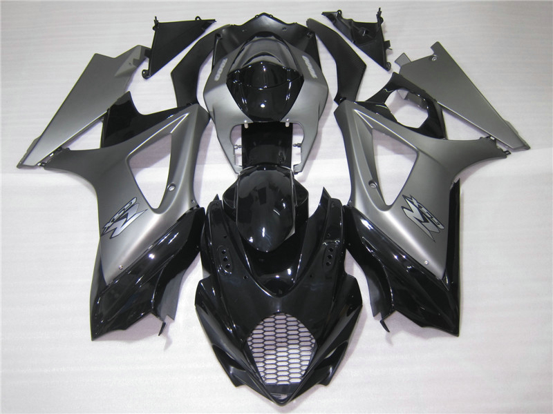 

Free customize fairing kit for Suzuki GSXR1000 07 08 silver black fairings set GSXR1000 2007 2008 OT36, Same as picture