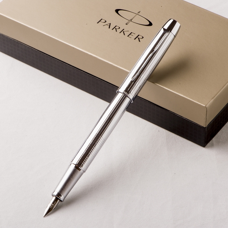 

metal IM Stainless Arrow Clip Medium M Nib Fountain Pen