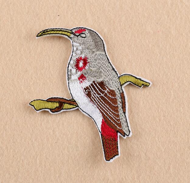 

NEW Iron On Patches DIY Embroidered Patch sticker For Clothing clothes Fabric Badges Sewing vivd birds design
