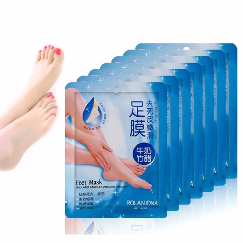

3packs=6pcs ROLANJONA feet mask Baby Foot Peeling Renewal Foot Mask Remove Dead Skin Smooth Exfoliating Socks Foot Care Socks For Pedicure
