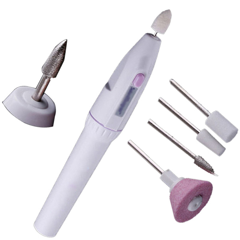 Vente en gros - 8PCs / set Nouvelle vente chaude électrique perceuse à ongles machine stylo manucure machine de polissage des ongles Nail Art Equ