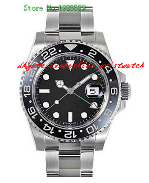 

NEW Top Quality Luxury Wristwatch Sapphire Stainless Steel II CERAMIC 116710 Automatic Men's Watch Watches, Silver