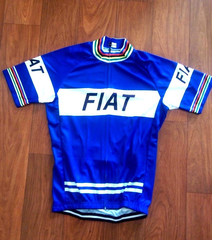 

2022 Brand New Team FIAT Cycling Jersey Breathable Cycling Jerseys Short sleeve Summer Quick Dry Cloth MTB Ropa Ciclismo B28, Jersey only