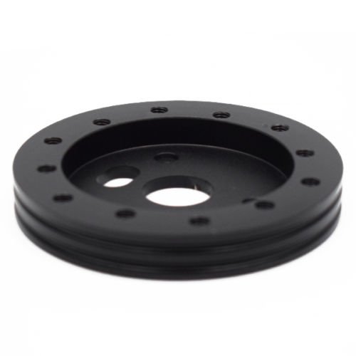 Espaciador Del Volante Negro 1Adaptador De Extensi/&oacute;n De Rueda Central Para Motor De Carreras Negro