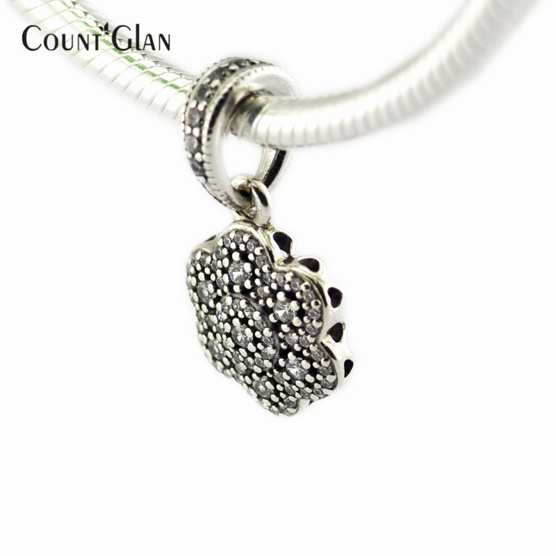 Crystallised Flora Beads Fits Pandora Charms Bracelets Original Silver 925 Crystal Beads For Jewelry Making With Cubic Zirconia-image-395884292