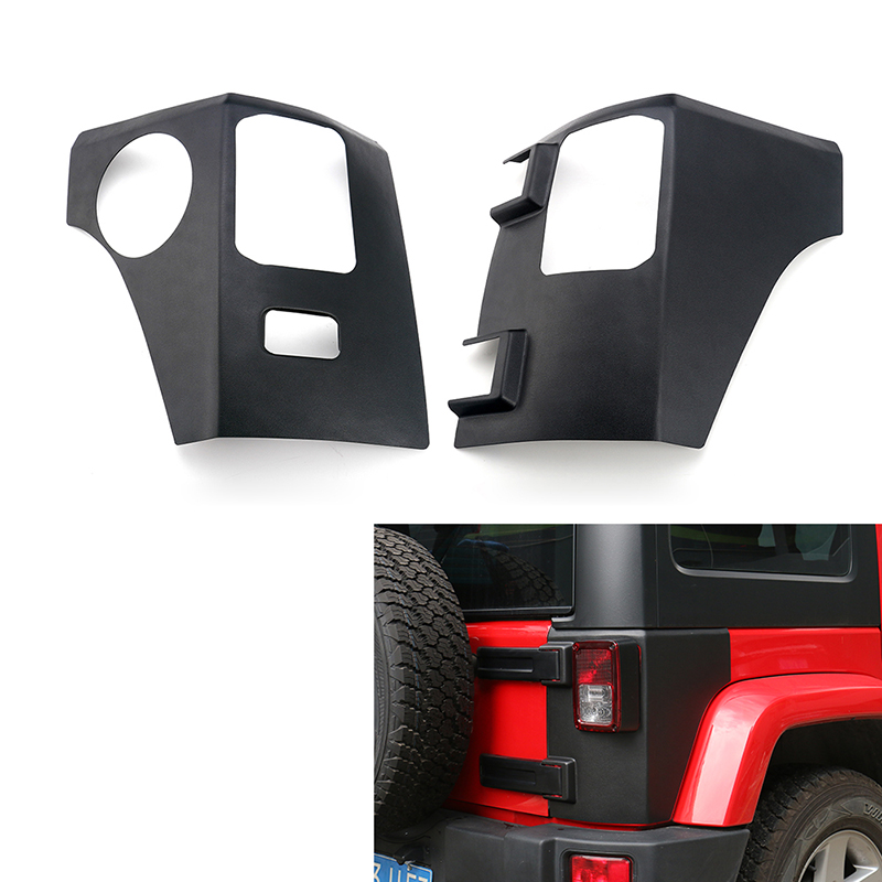 

Hot Sales Rear Lamp Cowl Decoration Covers (Scrub) Fit Car Exterior Accessories For Jeep Wrangler 2007-2017