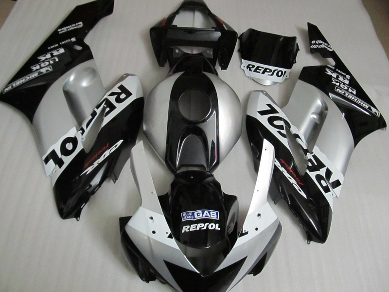 

Injection molding free 7 gifts fairing kit for Honda CBR1000RR 04 05 silver black fairings set CBR1000RR 2004 2005 OT20, Same as picture