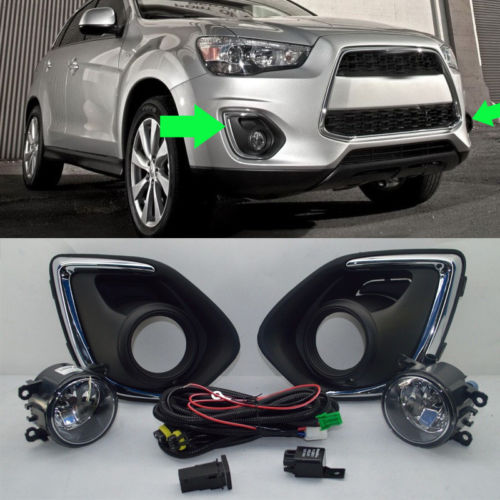 1 Set For Mitsubishi Outlander Sport 2013-15 Car Auto Front Bumper Fog Driving Light Lamp diy-image-398896609