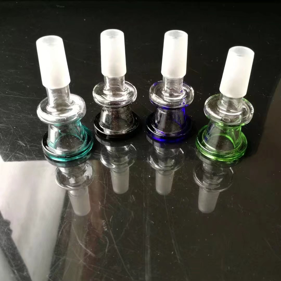 

Spraying color Dingkou adapter glass bongs accessories , Glass Smoking Pipes colorful mini multi-colors Hand Pipes Best Spoon glass Pipes