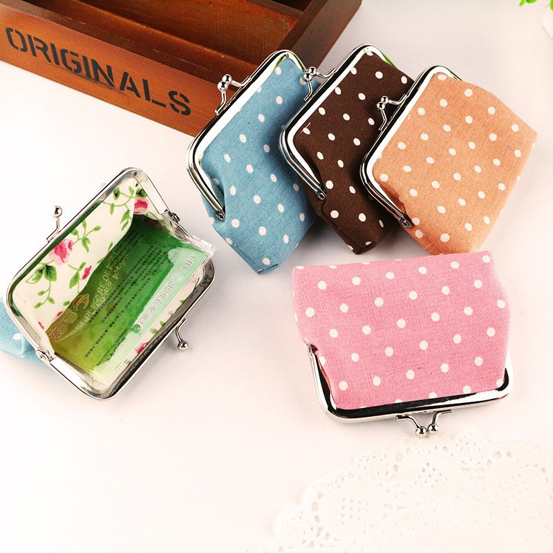 

Bulk 4 pcs/lot Coin Purse For Girls Women Change Purse Key Holder Money Coin Bag Wallet Hasp Monedero Children Christmas Gift, Coffee