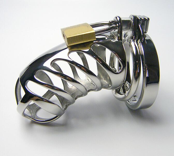Sex toys , 948D male stainless steel 304 metal chastity lock,Metal chastity JJ lock device,sex products,2017 adult toys-image-394674869