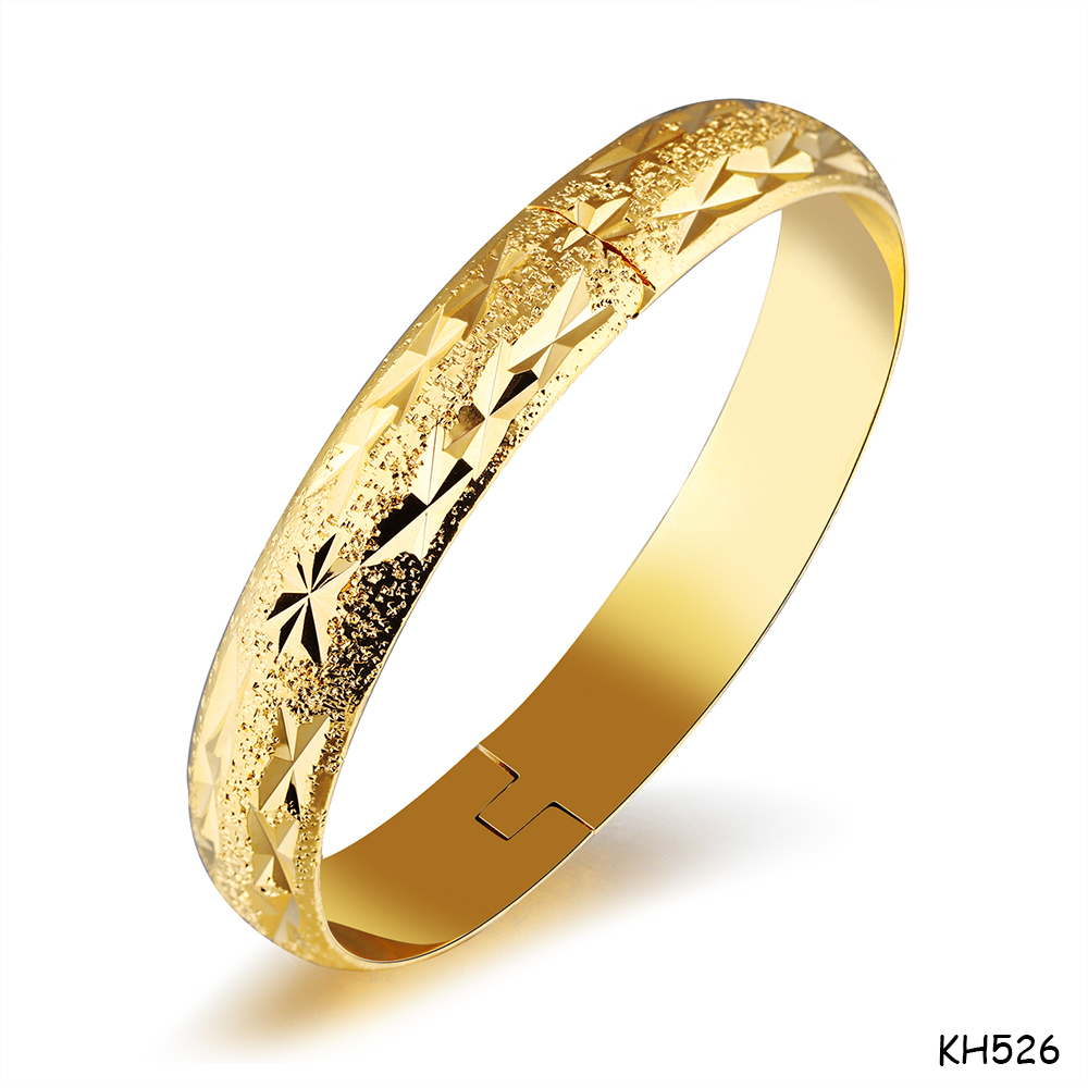 Gold Women Open-ended Cuff Bangle Masquerade Party Costume Jewelry 18K Gold Plated Copper Wristband Bracelet Gifts for Bride