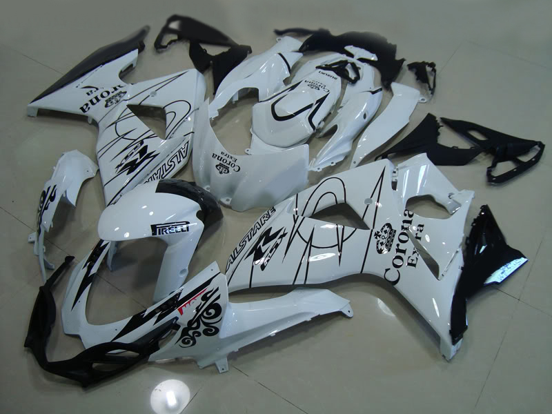 

Injection mold Hot sale fairing kit for Suzuki GSXR1000 09 10 11-15 white black fairings set GSXR1000 2009-2015 OT13, Same as picture
