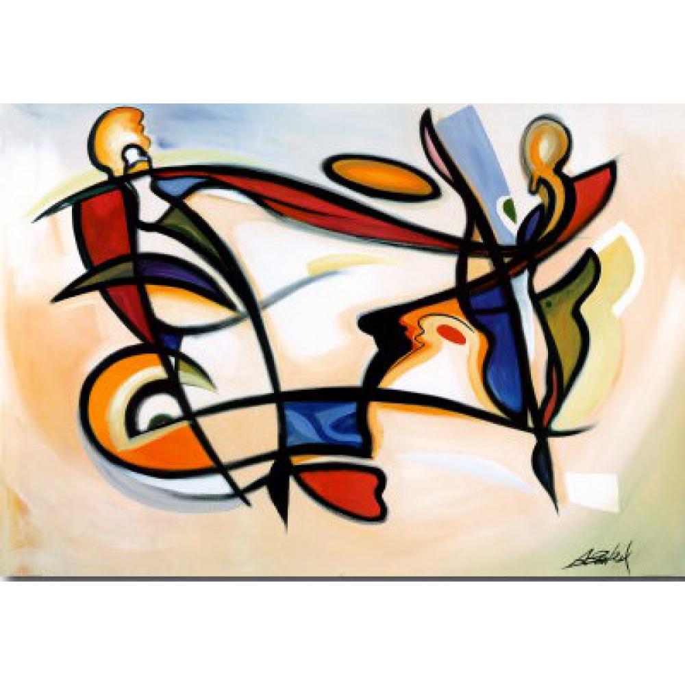 Abstrakte Kunst Hintergrund Ol Malerei Auf Leinwand Warme Bunte