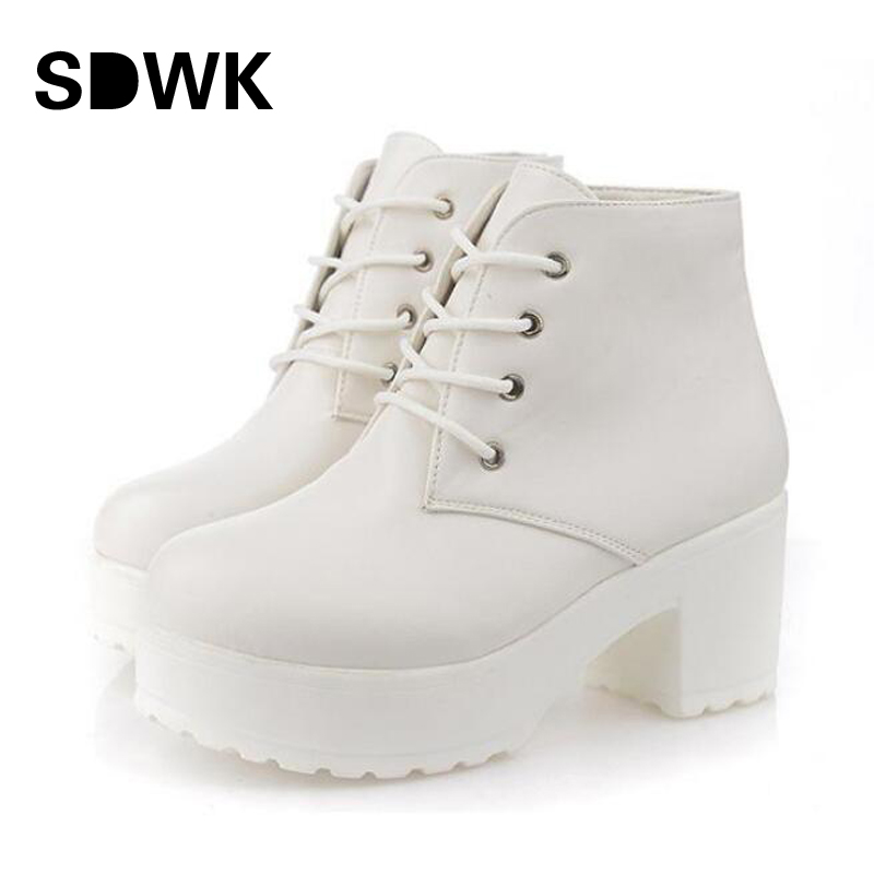 white combat boot heels