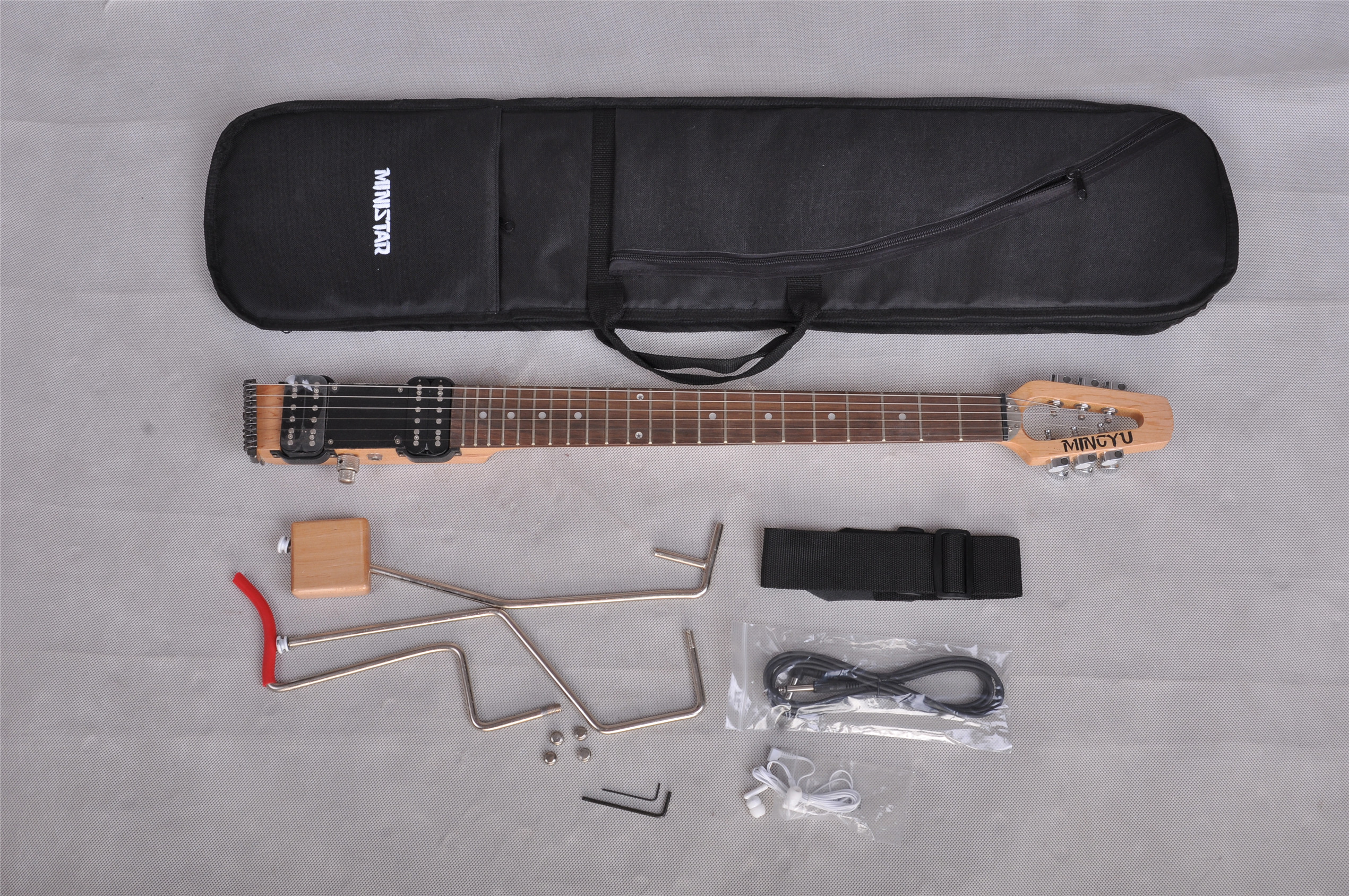 

Mini star Lestar travel Electric guitar with carrying bag, Mini, Portable, Silent Guitar, Wholesale