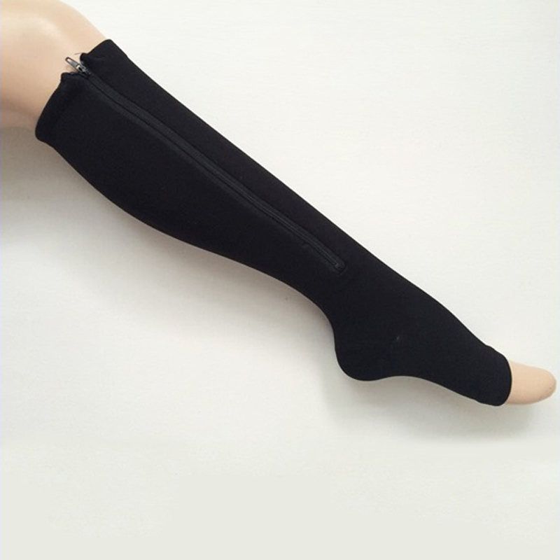 

Women Compression Zip Up Socks Slimming Shaper Leg 50pair/Lot, Beige s/m
