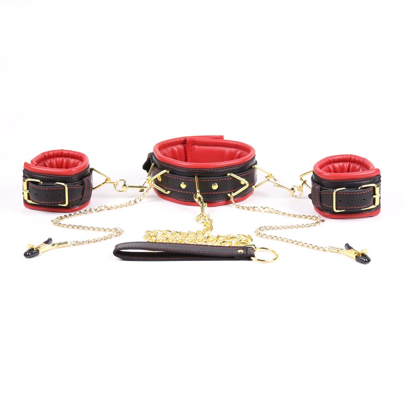 pinces à seins fixé bdsm poignets main minerve bondage éponge en cuir mamelon de serrage Poignets main contentions kit outils sexuels fétiches