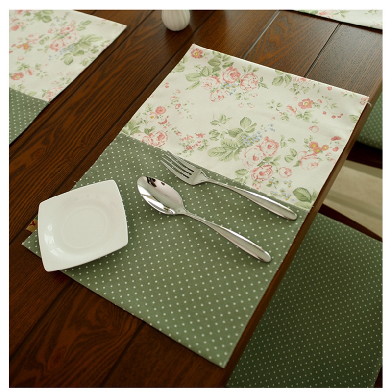 

Wholesale- 4pcs/set Placemat for Dinner Table Cloth Cotton Das Set Table Decoration and Accesspries