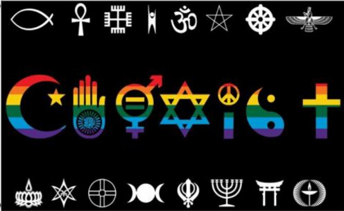 

Coexist Rainbow World Peace Love Human Rights Religious Gay Pride Flag 3ft x 5ft Polyester Banner Flying 150* 90cm Custom flag