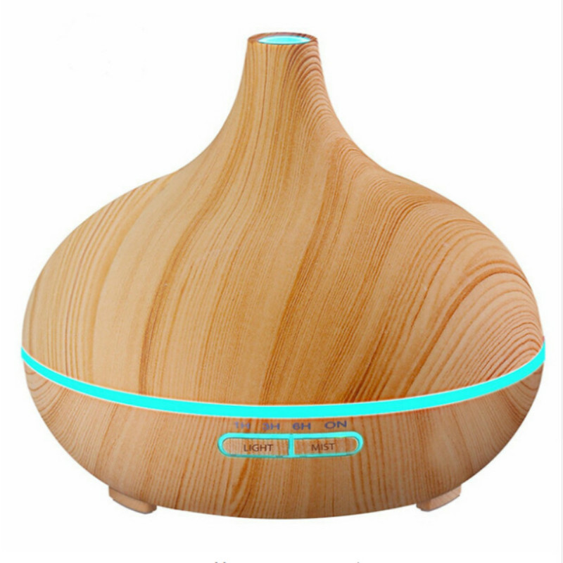 

300ml Diffuser Wood Grain Ultrasonic Aroma Cool Mist Humidifier for Office Bedroom Baby Room Study Yoga Spa
