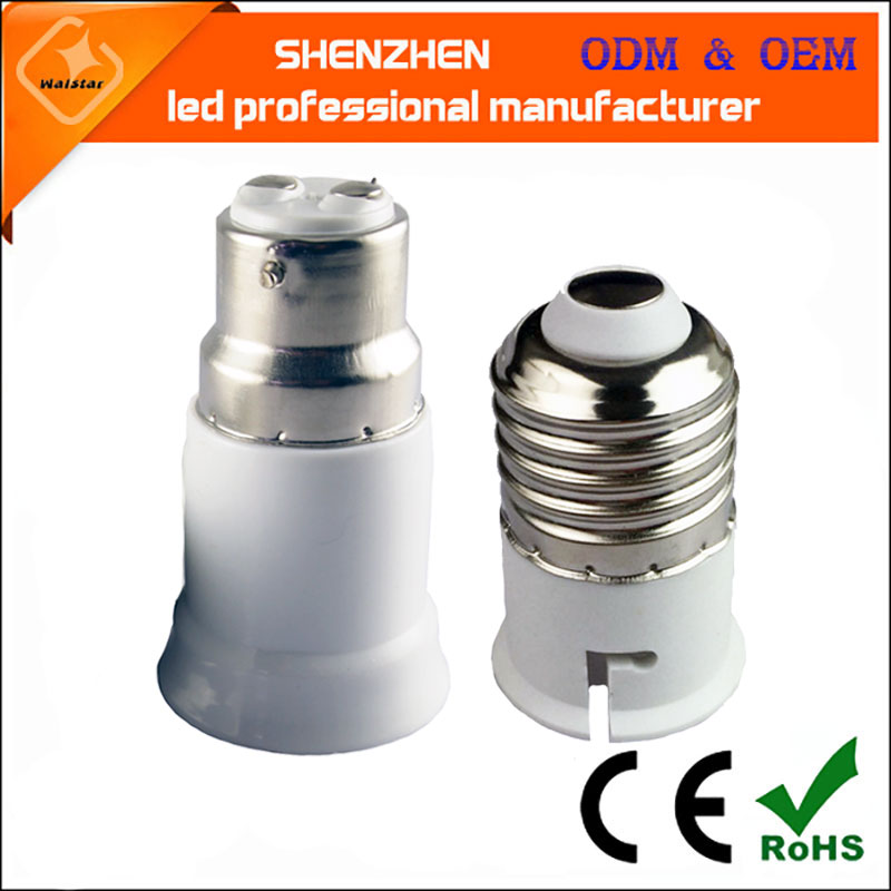 PP To E27 Base LED Light Lamp Holder Bulb Adapter Converter Screw Socket Switch