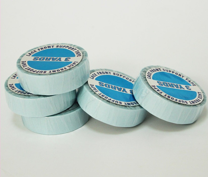 

Wholesale adhesive 1 tape Roll Water Proof Double Sided Tape PU Hair Extension Human Wig Adhesive Glue Tapes Styling Tools holds 90-180 days, Black;brown