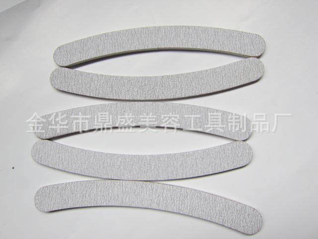 

Wholesale- 10 x Grey Nail Files Sanding 180/180 Curve Banana for Nail Art Tips Manicure Free shipping(17.8*2*0.4cm