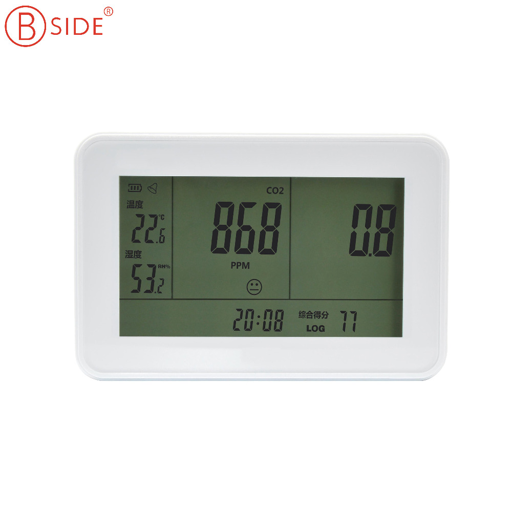 

Wholesale- BSIDE EET500 Gas Analyzers 3-in1 CO2 Meter Gas Analyzer detector 0~9999ppm CO2 Analyzers With Temperature and Humidity Tester