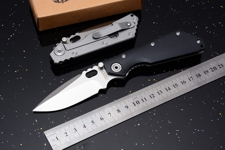 

Strider Tactical Folding Knife G10 Handle Outdoor Camping Hunting Survival Pocket Knife Military Utility EDC Tools Xmas Man Gift Collection