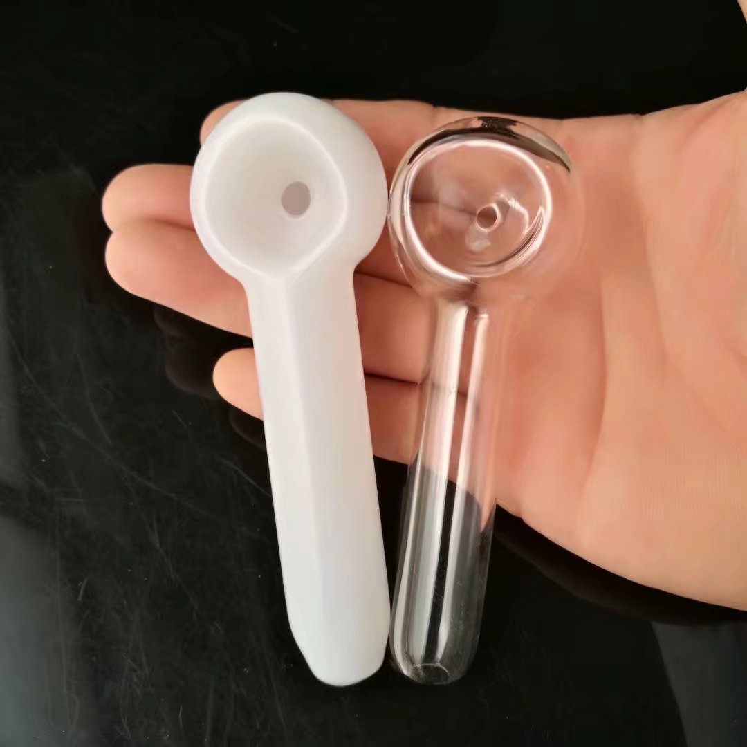 

Multicolor straight pot glass bongs accessories , Glass Smoking Pipes colorful mini multi-colors Hand Pipes Best Spoon glass Pipe