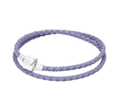10pcs / Lot (10 colour ) Genuine Leather Bracelets with 925 Silver Clasp sterling silver chains For Women fit DIY Charms Beads Pendants