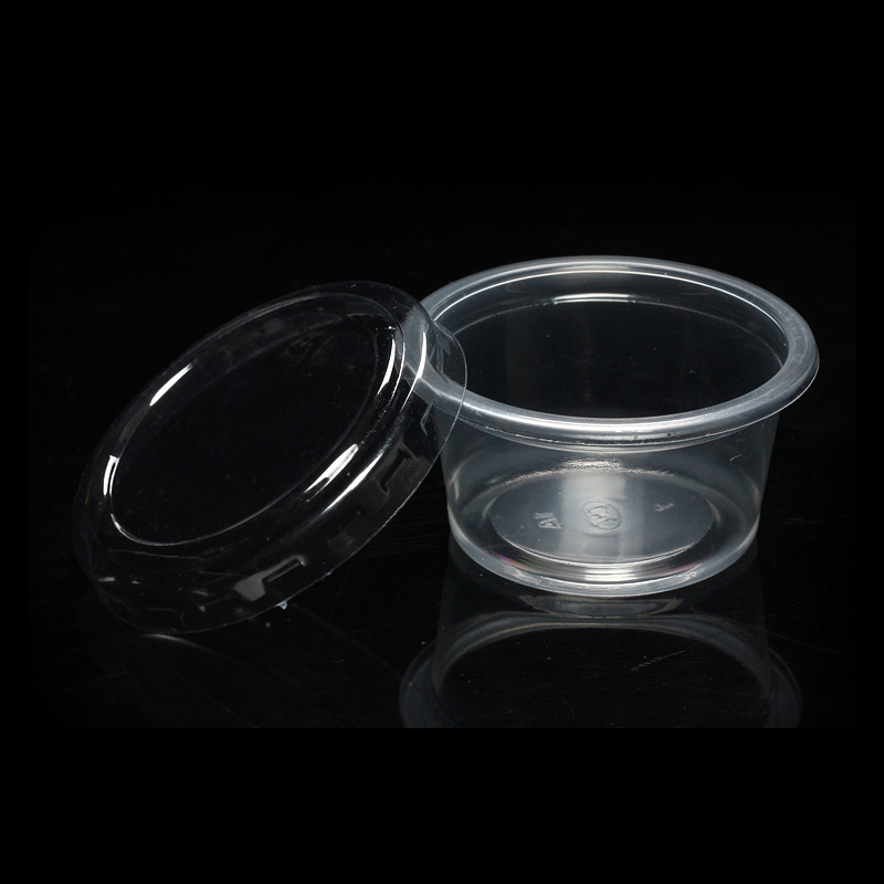 

30ml/1oz Disposable Plastic Pudding Cups with lid Dessert Cups Clear jelly milk sauce yogurt box Bowl food shop packaging Event Party 100pcs