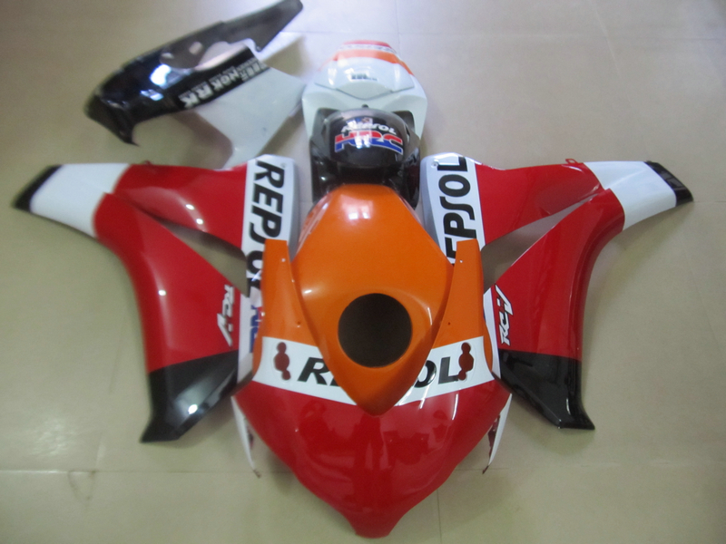 

Injection molding plastic fairing kit for HONDA CBR1000RR 2008-2011 orange red black fairings set CBR1000RR 08 09 10 11 OT04, Same as picture