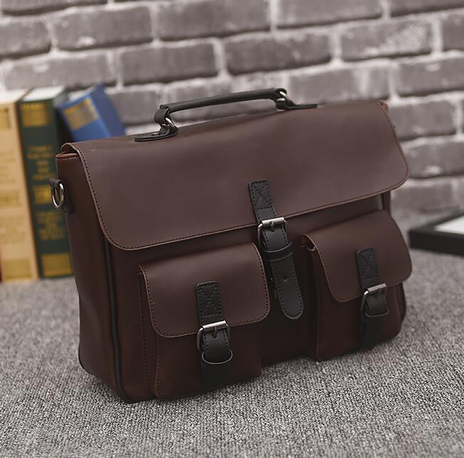 

factory sales brand men bags retro crazy horse leather high-capacity portable mens business package leisure leather backpack, Coffee
