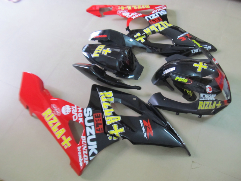 

Injection mold ABS plastic fairings for Suzuki GSXR1000 2005 2006 red black fairing kit GSXR1000 05 06 OT51, Same as picture